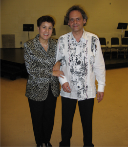With Roland Dyens at NJCU, 2005.