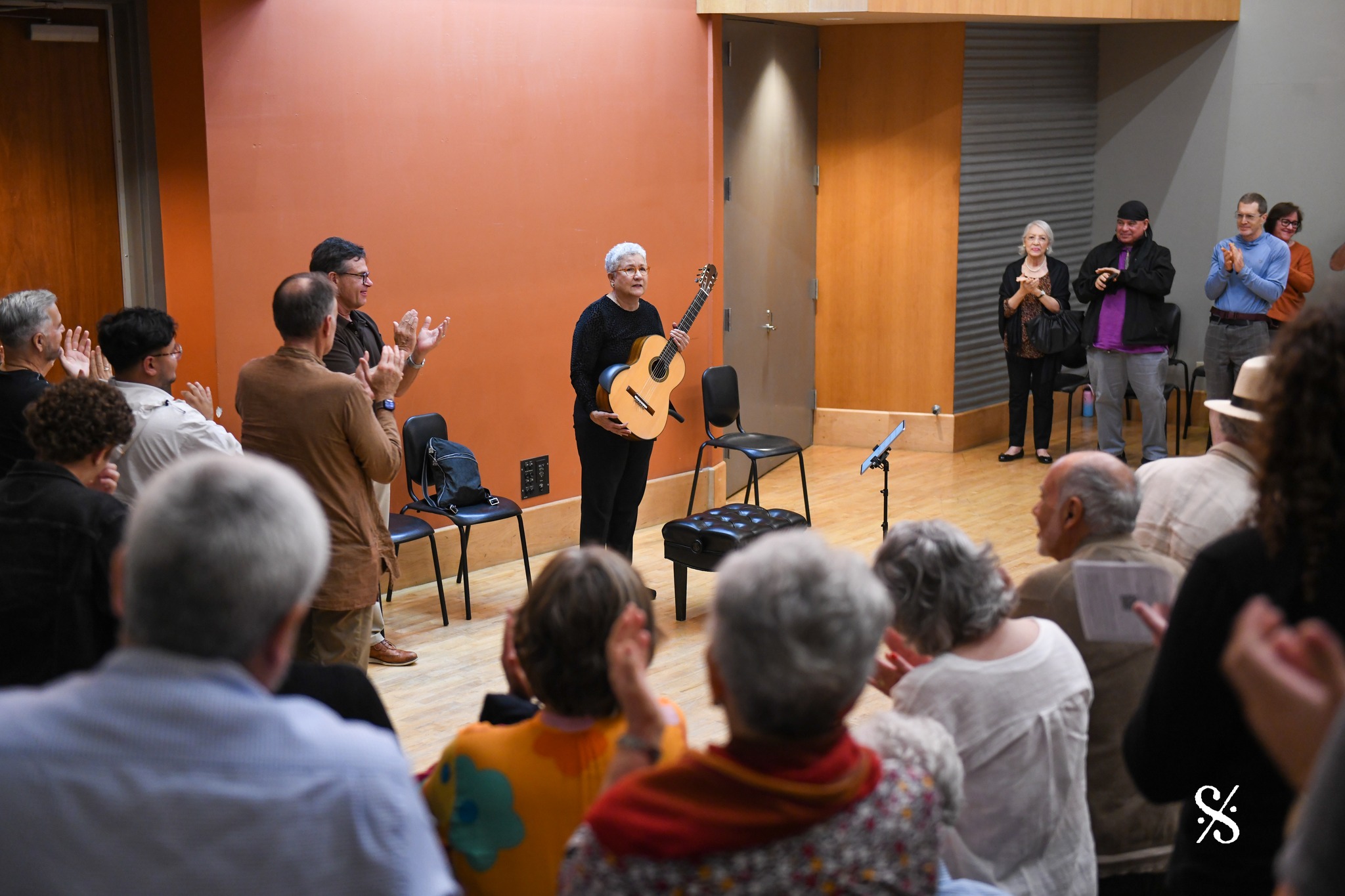 AMR enjoying standing ovation at the end of her recital at the Conservatorio de Música de Puerto Rico on Feb. 6, 2025.